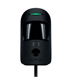 Detector de movimiento Ajax FIBRA negro con colección de fotos