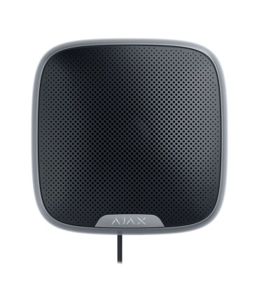 Black outdoor siren for Ajax Fibra system, black color