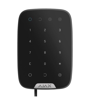 Teclado táctil preto para sistema Ajax Fibra