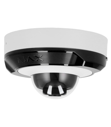 Camara Mini Dome IP Ajax em cor branco com 8MP lente 4mm e audio
