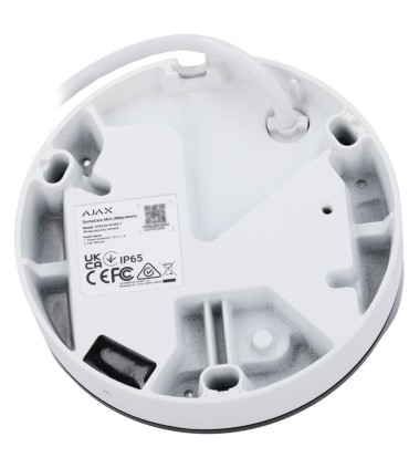 Ajax Mini Dome IP Camera in white color with 8MP and audio
