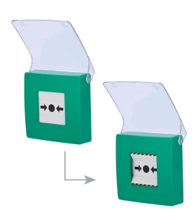 Pulsante Manuale di Allarme Antincendio ManualCallPoint - Verde