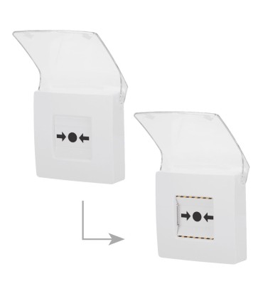 Pulsante Manuale di Allarme Antincendio ManualCallPoint - Bianco