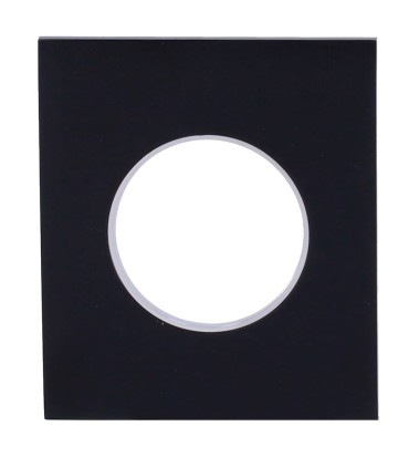 Tampa central Ajax para tomada básica tipo F cor preto