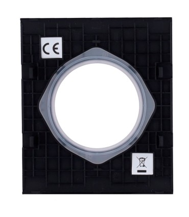 Ajax central cover for basic type F socket black color