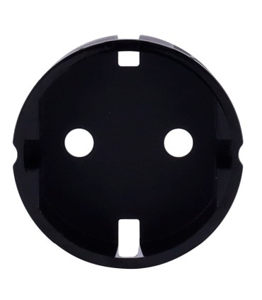 Tampa lateral Ajax para tomada básica tipo F cor preto