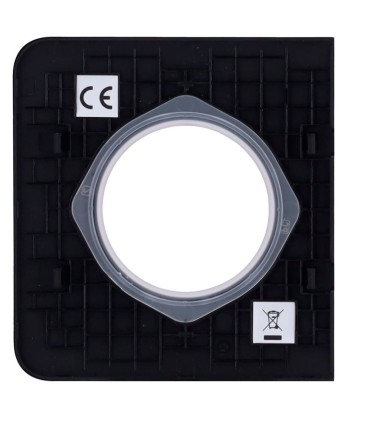 Tapa lateral Ajax para enchufe básico tipo F color negro