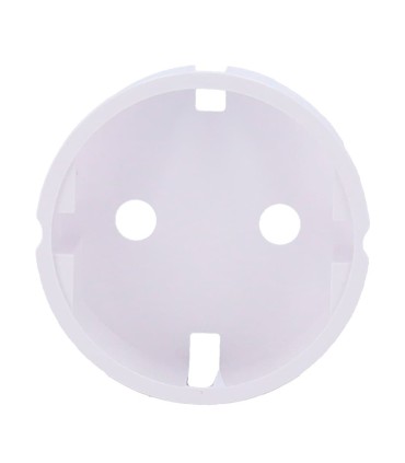 Cache latéral Ajax pour prise basique type F couleur blanc