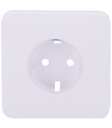 Cover Ajax per presa base tipo F colore bianco