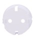 Cover Ajax per presa base tipo F colore bianco