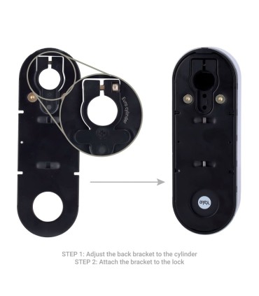 BLE and WiFi smart key turn lock Yale silver color