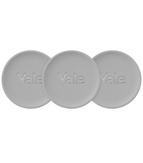 YALE-DOT-S - Yale Dot NFC Plateado Pack de 3 Unidades