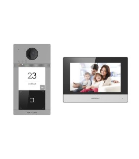 DS-KIS604-P(C) - Kit de portier vidéo avec deux relais Tecnología IP & WiFi