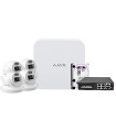 Ajax video surveillance kit with 4 turret cameras