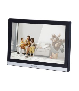 Moniteur pour interphone vidéo Écran tactile TFT avec 7" cadre étroit - DS-KH6350-WTE1