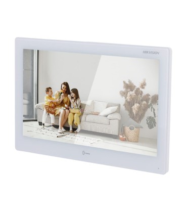 Moniteur pour portiers vidéo Android Écran tactile TFT de 10" - DS-KH9510-WTE1(B)