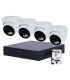 NVRKIT108T-4 - Kit Uniarch 4 Telecamere Turret 4MP PoE | Lisintec