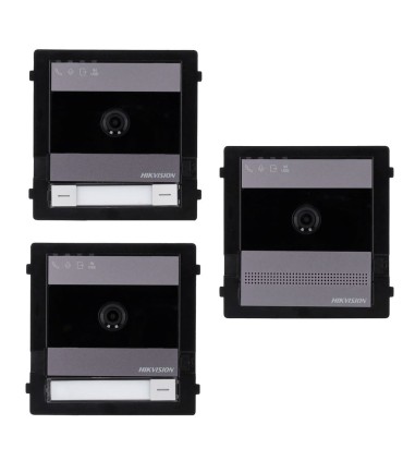 DS-KD7003EY-IME2/Aluminum - Vídeo porteiro 2 Fios HD Câmara 2 Mpx