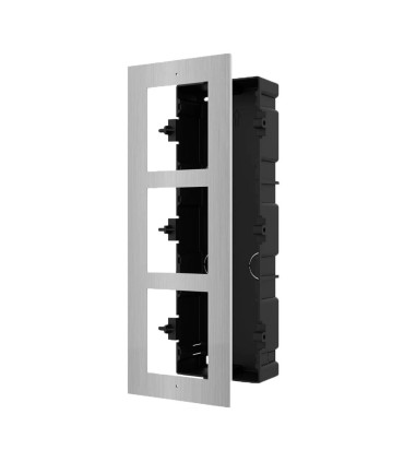 DS-KD-ACF3/S - Painel frontal e caixa de registro encastrada até 3 módulos