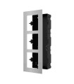 DS-KD-ACF3/S -Front panel and flush mount box for 3 modules
