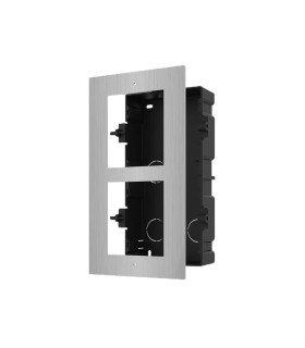 DS-KD-ACF2/S -Pannello frontale e scatola di giunzione da incasso per 2 moduli
