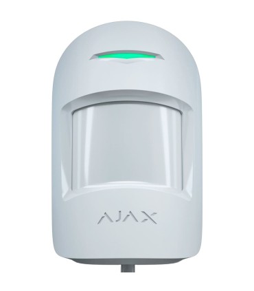 Wired Ajax motion detector with dual technology  white