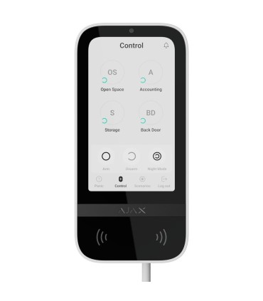 PS touch screen keyboard with RFID reader White Colour Ajax Fibra system