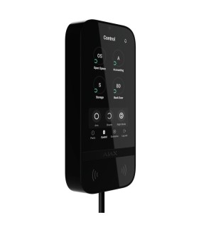 Ajax Superior KeyPad TouchScreen Fibra Black — Wired Touchscreen Keypad with Contactless Control