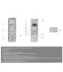 Outdoor keypad IP66/IK08 with RFID reader Graphite Colour Ajax Fibra system