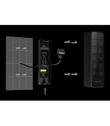 Outdoor keypad IP66/IK08 with RFID reader Graphite Colour Ajax Fibra system