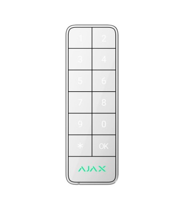 Clavier extérieur IP66/IK08 avec lecteur RFID couleur Blanc Ajax Fibra