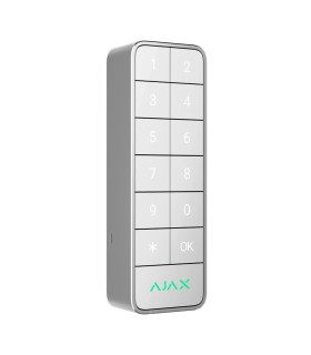 Ajax Superior KeyPad Outdoor Fibra Branco — Teclado Tátil Exterior com Leitor DESFire®