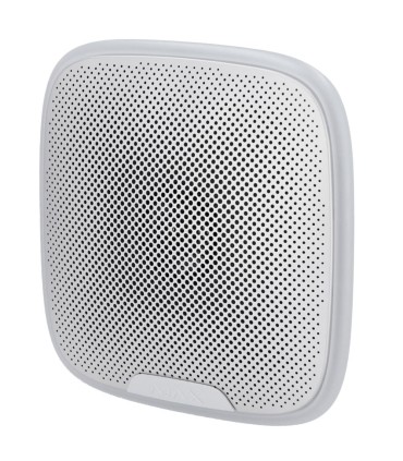 White outdoor siren for Ajax Fibra system