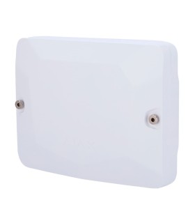 Carcasa con dos espacios para módulos Fibra color blanco