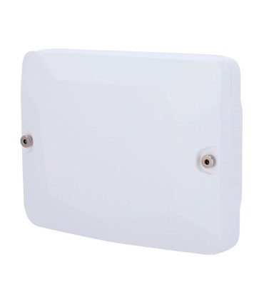 Housing with two spaces for fibra modules white colour