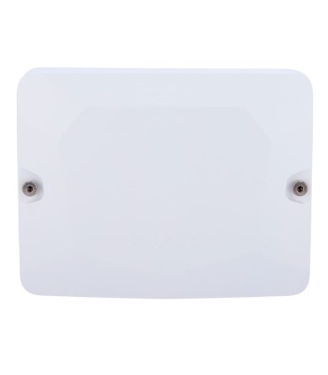 Carcasa con dos espacios para módulos Fibra color blanco