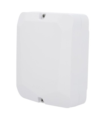 Caixa com 1 ranhura para módulo de fibra cor branco