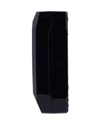 Caixa com 1 ranhura para módulo de fibra cor preto