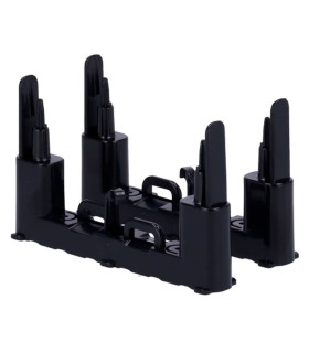 Suporte tipo A para módulos de fibra cor preto