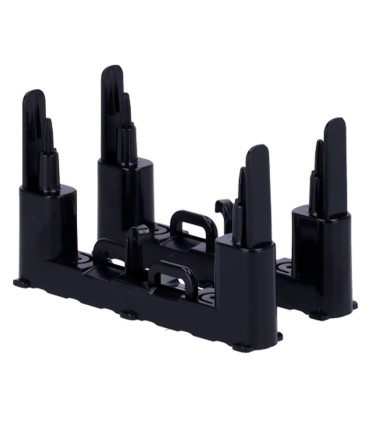 Suporte tipo A para módulos de fibra cor preto