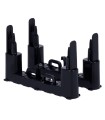 Suporte tipo A para módulos de fibra cor preto