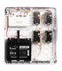 Alloggiamento con 8 slot per moduli Fibra Colore Bianco
