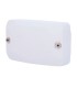 Housing with a space for fibra modules white colour