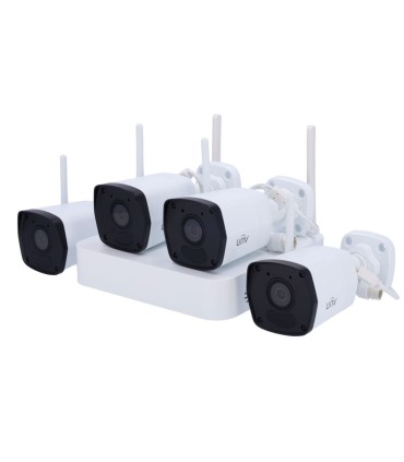 Kit de Videovigilância Uniview com conexão ethernet e Wi-Fi - KIT114-B42W