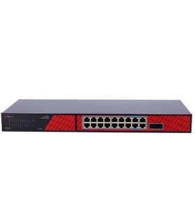 Safire Switch Hi-PoE 16 Ports PoE + 2 SFP + 2 RJ45