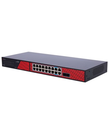 Safire Switch Hi-PoE 16 Portas PoE + 2 SFP + 2 RJ45