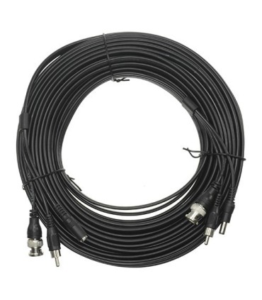 Cable coaxial con audio y alimentación 20 metros