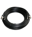 Coaxial cable extension with power cable 10 meters