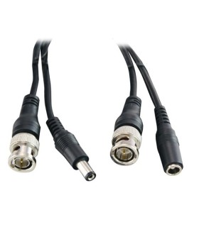 Coaxial cable extension with power cable 10 meters