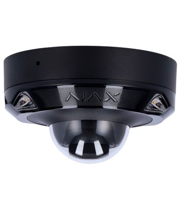 Ajax 8MP Mini Dome IP Camera, 4mm lens, dual illumination 15m - Black